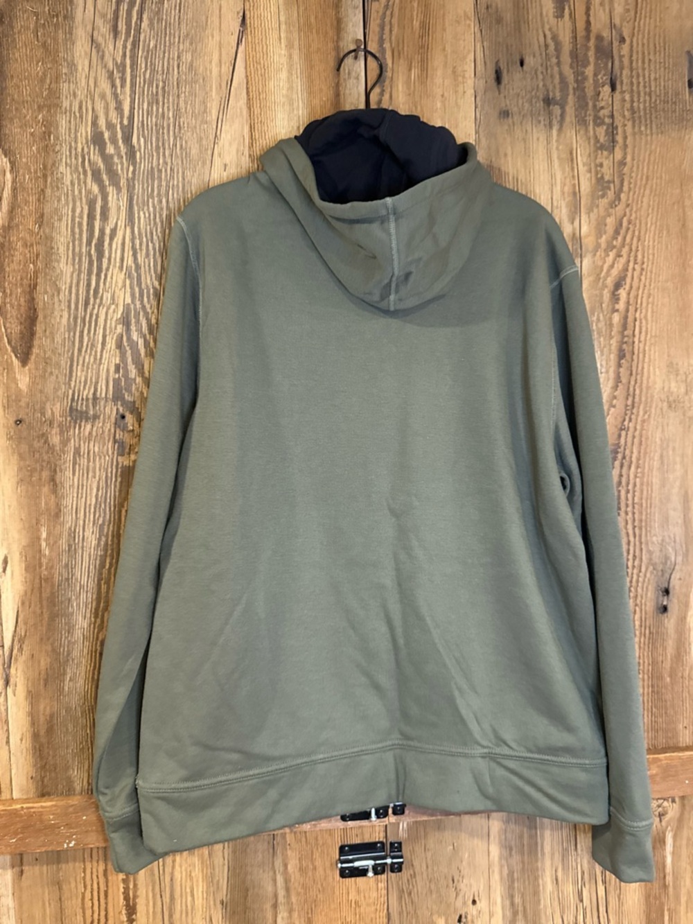 NOBULL Olive Green Men's Hooded Pullover with Black Logo - Picture 5 of 5